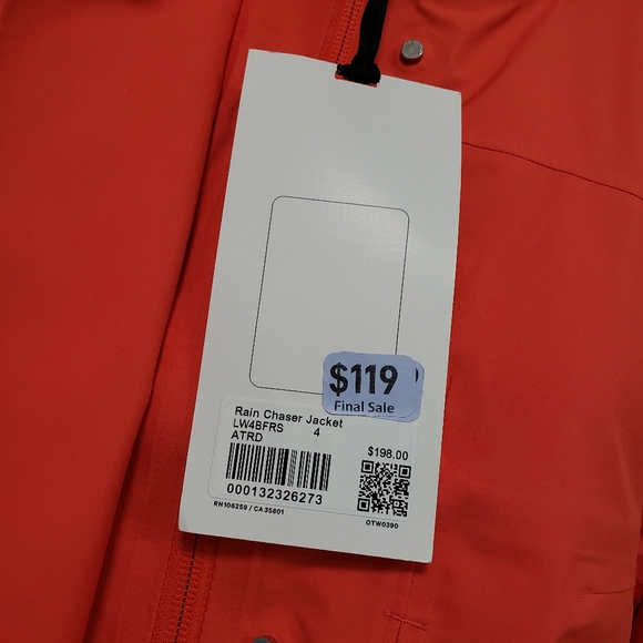 lululemon rain chaser jacket black - Picture 4 of 15